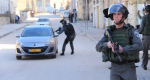 Israeli soldier threatens to open fire on innocent Palestinian driver whilst soldiers continue to target the school children