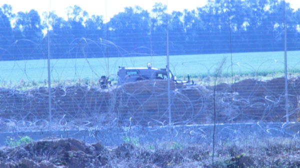 Israeli sniper shooting against the farmers