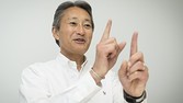 01 SEP 2016, BERLIN/GERMANY: Kazuo „Kaz“ Hirai, President and CEO Sony Corporation, during an Interview, Sony booth, Internationale Funkausstellung IFA, Messe Berlin IMAGE: 20160901-01-002 KEYWORDS: Kaz Hirai