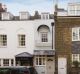 The house in the middle has been dubbed London's skinniest house. 