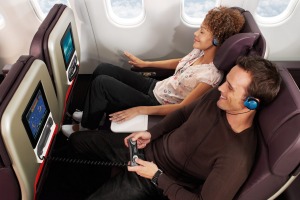 Virgin Atlantic premium economy class.