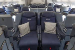 The inner business class seats are great for couples.