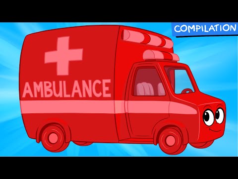 My Magic Ambulance  (+1 hour Morphle kids videos compilation with cars, trucks, bus etc)