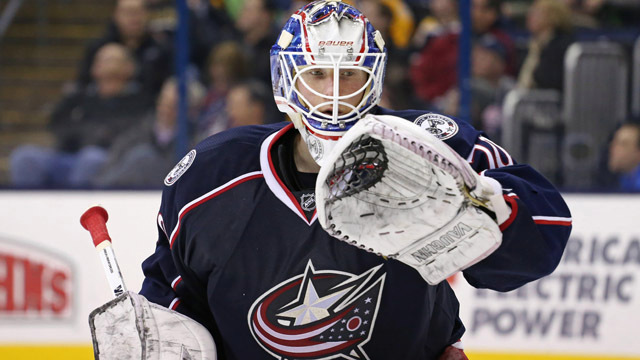 Joonas Korpisalo Comes Up With Save Of Day In Bruins-Blue Jackets Game (Video)