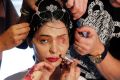 Reshma Quereshi preparing for her appearance at NYFW. 