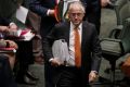 Prime Minister Malcolm Turnbull during question time at Parliament House in Canberra on Monday 29 February 2016. Photo: ...