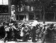 CNT barricade on the Ramblas, May 1937