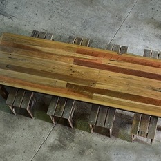 BENEFIELD Dining Table in recycled timber - Dining Tables