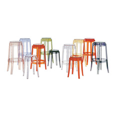 Charles Ghost Mid Stool - Outdoor Footstools And Ottomans