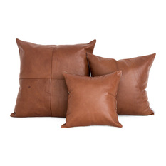 Tan Leather Cushions - Decorative Cushions