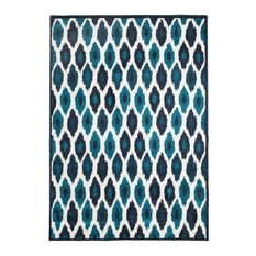 Nash Eco Designer Rug - 160 x 230cm - Peacock Blue - Floor Rugs