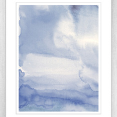 Dreamy Blue Watercolour Print - Fine Art Prints