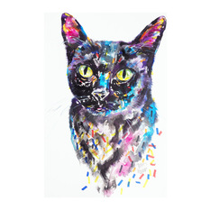 Feline Love - Jorja, the Domestic Short Haired Cat - Paintings