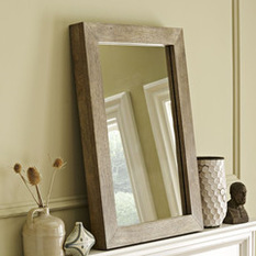 Parsons Wall Mirror - Natural Solid Wood - Wall Mirrors