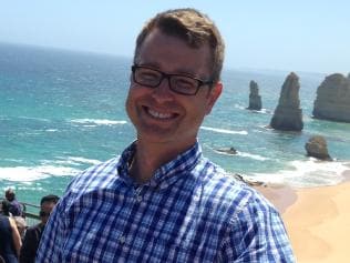 Parks Victoria Chief Exec Bradley Fauteux at the Twelve Apostles