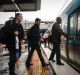 MELBOURNE, AUSTRALIA - AUGUST 1 2016: Trains return to the frankston line as McKinnon Station reopens to commuters in ...