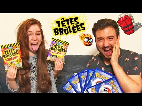 CHALLENGE TÊTE BRÛLÉES DYNAMITE en COUPLE !! David Lafarge Pokémon en PLS !!