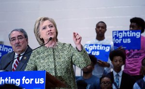 Hillary Clinton Campaign rally at Hillside High School in Durham, North Carolina,10 March 2016