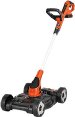 BLACK + DECKER MTC220 12-Inch Lithium Cordless 3-in-1 Trimmer/Edger and Mower, 20-volt