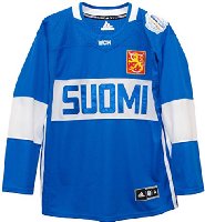 Team Finland 2016 World Cup of Hockey Adidas Men's Premier Blue Jersey