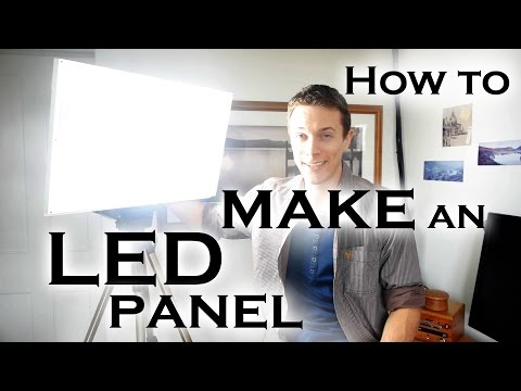 How to make a super bright LED light panel (for video work etc)