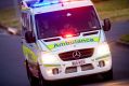 The man was cycling along the footpath when he collided with a vehicle and was dragged along.