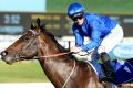 27082016. Sydney Races. Jockey James McDonald rides Astern to win race 7, The MTA Run ToThe Rose, during Sydney Racing ...