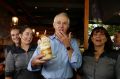 Prime Minister Malcolm Turnbull tasted a freakshake when he visited the cafe precinct at the Manuka Lawns in Canberra on ...