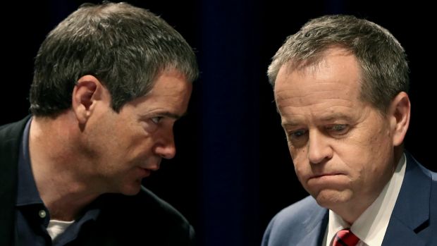 Stephen Conroy with Opposition Leader Bill Shorten in 2015.