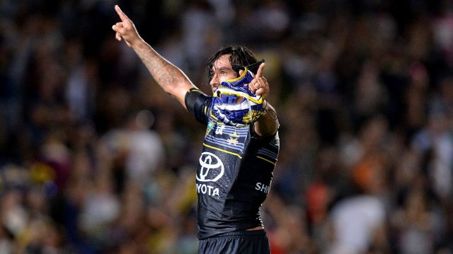 Magic man: Johnathan Thurston's brilliance in extra time helped the Cowboys to victory.