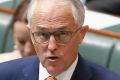 Prime Minister Malcolm Turnbull delivers a ministerial statement on economic security and stabilty in the House of ...