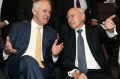 Former prime minister John Howard with Malcolm Turnbull.