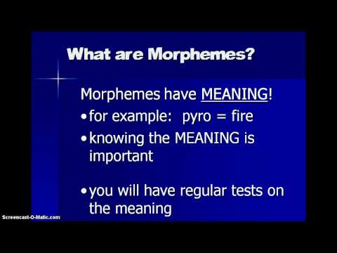 Introduction to Morphemes