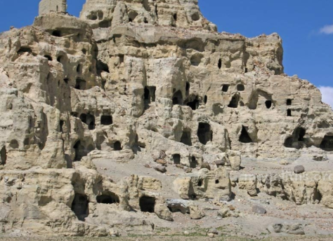 Here's a basic cave structure in Nepal. Undoubtedly very ancient, they have not remained intact over the centuries. But, there are such structures all over the world.