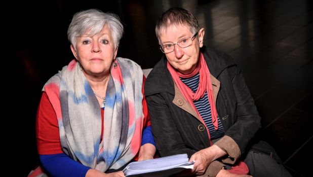 Pamela Curr and Sister Brigid Arthur.