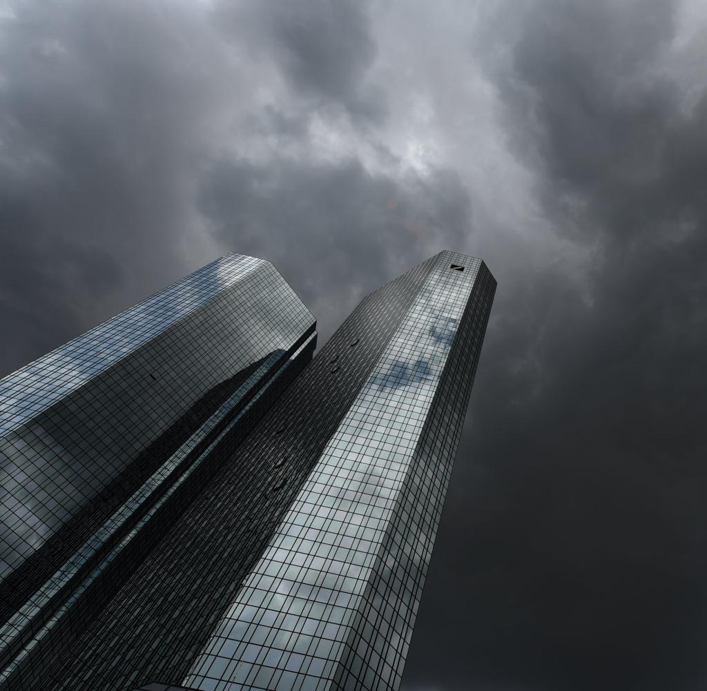 Dunkle Wolken über der Deutschen Bank