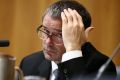 Senator Stephen Conroy during an estimates hearing at Parliament House in Canberra on Wednesday 26 February 2014.
Photo: ...