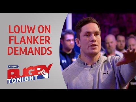 Francois Louw's defensive flanker demo