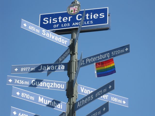 photo credit: http://www.towleroad.com/2013/08/la-councilmembers-protest-russian-sister-city-with-rainbow-flag.html