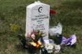 The tombstone of US Army Capt. Humayun S. M. Khan.