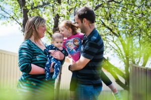 Alicia and Jeremy Spindler and children Kylah, three, and Layken,  four months. Both children were conceived through IVF ...