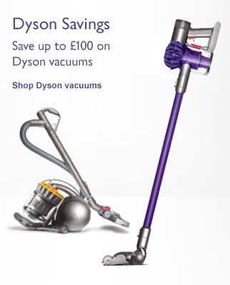 Dyson savings - Save up to £100 on Dyson vacuums