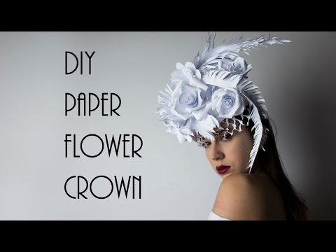 DIY Paper Headpiece, Flower Crown @irenerudnykphoto Cheap and Easy