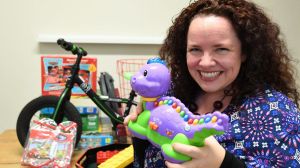 Hannah Richardson is preparing to sell unwanted children's toys ahead of the influx of Christmas gifts.