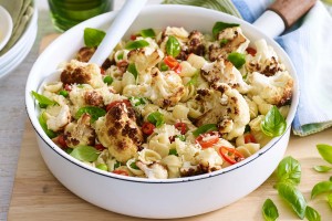 Quick cauliflower pasta with parmesan, chilli and garlic