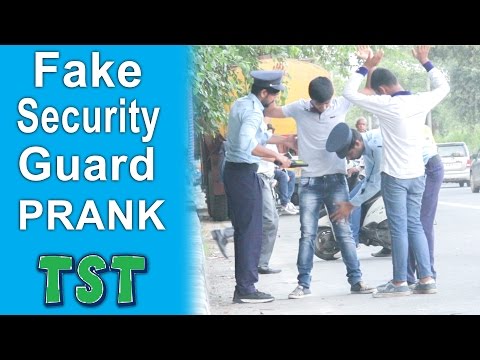 Fake Security Guard Prank - Pranks in India