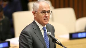 Australia prime minister Malcolm Turnbull speaks during the Summit for Refugees and Migrants at U.N. headquarters, ...