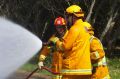 CFA volunteers at a training exercise.