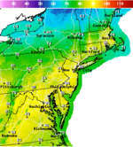 National Digital Forecast Database Maximum Temperature Forecast