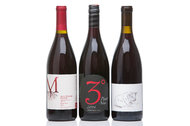 From left, pinot noir wines from Montinore Estate, Maysara and Big Table Farm.